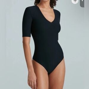 ISO-     Commando Classic Black V-Neck Bodysuit